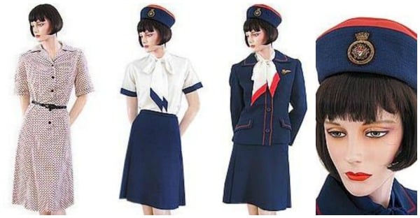 british airways uniforms 1970s