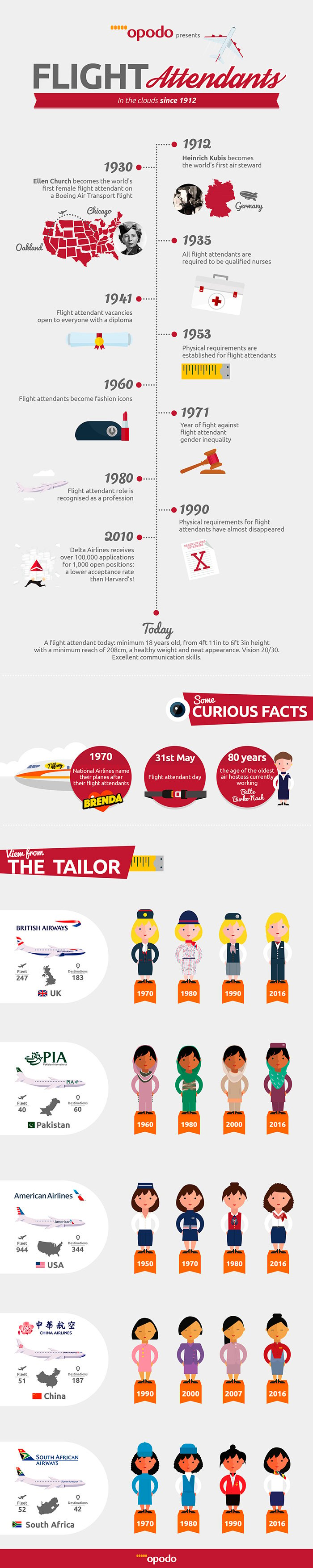 Flight attendants infographic