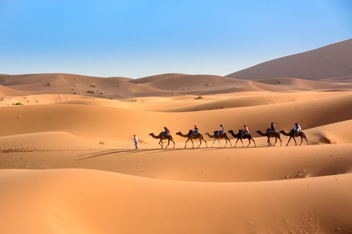 Sahara desert in marokko