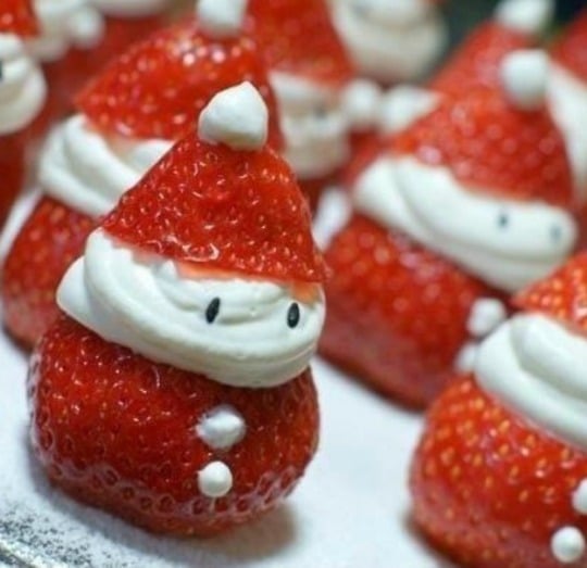 Strawberry Santas 