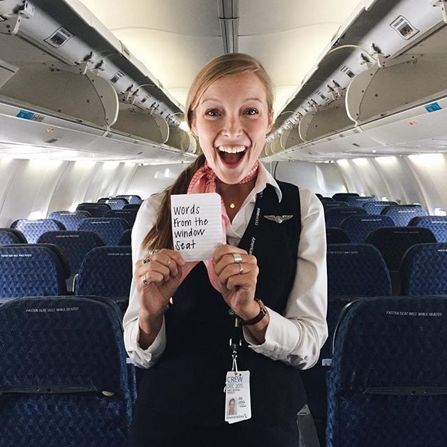 Taylor Tippett as a Flight attendant