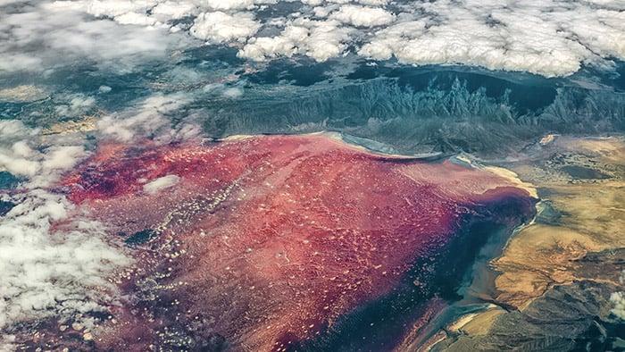 Lake Natron in Tanzania