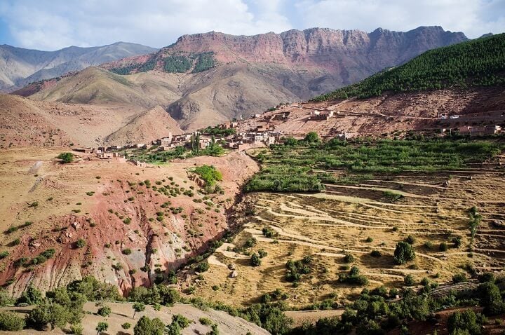 High Atlas mountain in Morocco