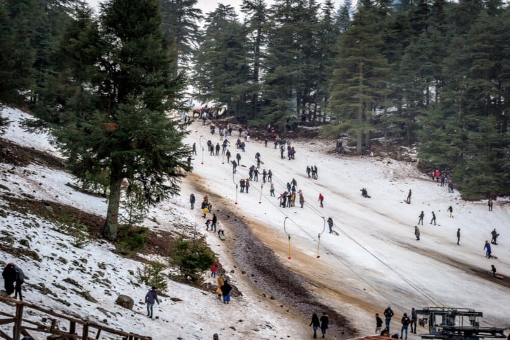 Ski slope in Michlifen - Morocco