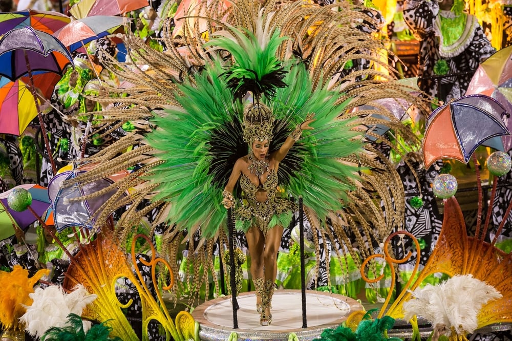 One of the best winter sun destinations in February, Rio de Janeiro Carnival