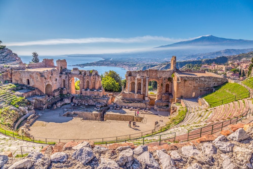 Ruins of Taormina in Sicily