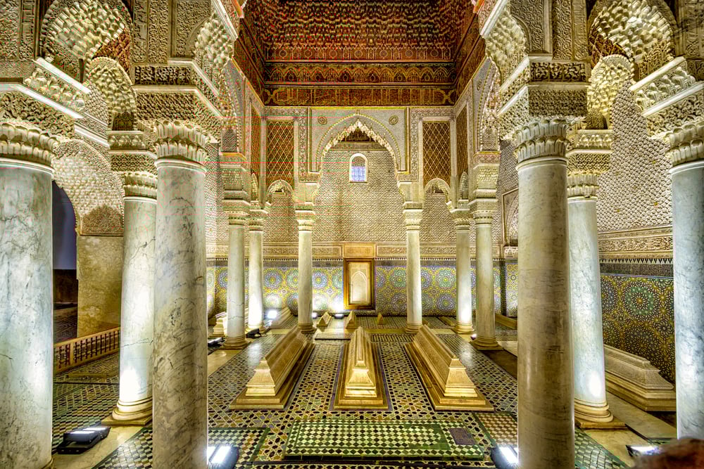 saadian tombs in marrakesh