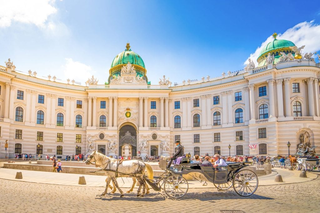 The Hofburg palace in Vienna
