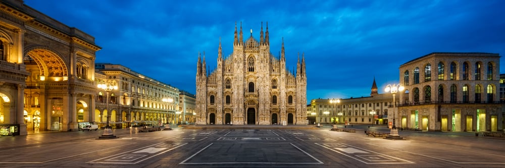 Milan at night