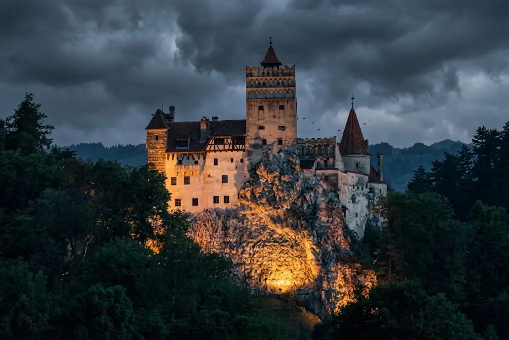 The iconic Bran Castle in Transylvania, Romania