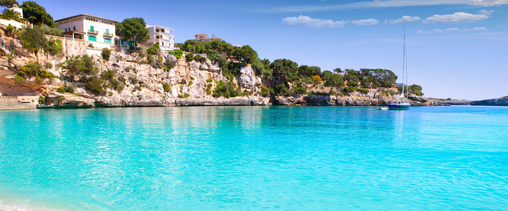 Strand von Palma de Mallorca im Winter.